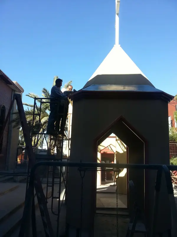 Preparativos de la segunda torre (Enero 2016)